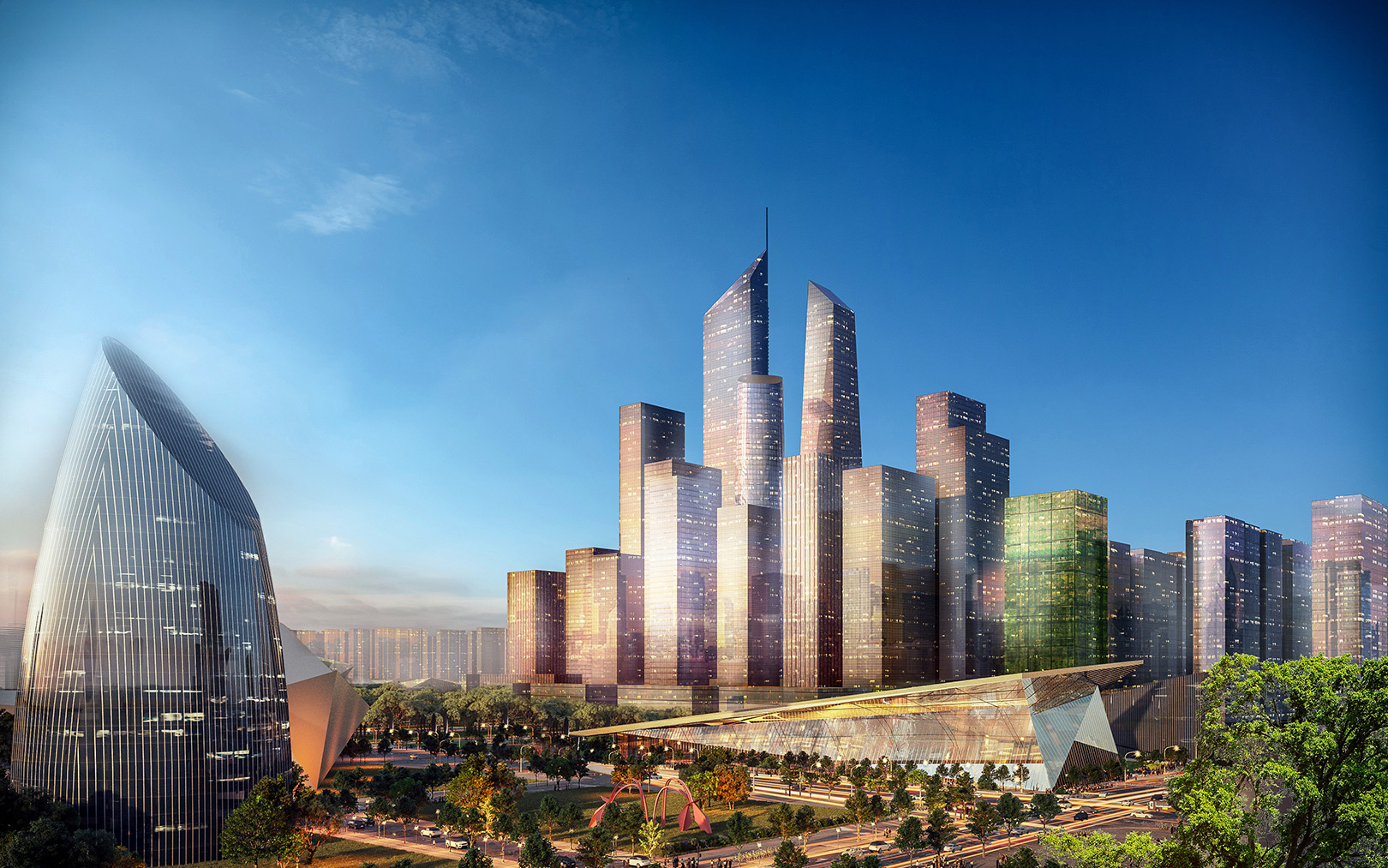 Xi an Xujiawan District Master Plan Competition SmithGroup
